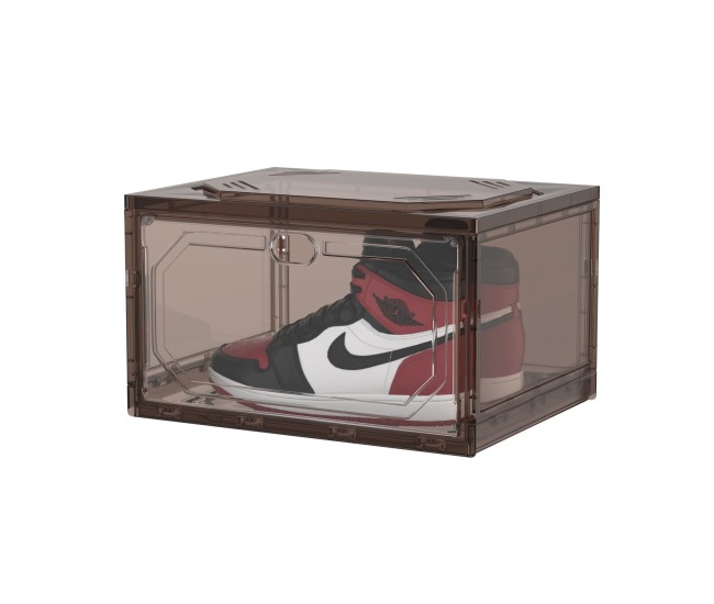 Organizator de Pantofi, Flippy, din PP+ABS, Usa Laterala Magnetica, Rezistenta la Praf, Anti-Oxidare, Utilizare Multipla, 36 x 28 x 21 cm, Gri Transparent Organizator de Pantofi, Flippy, din PP+ABS, Usa Laterala Magnetica, Rezistenta la Praf, Anti-Oxidare, Utilizare Multipla, 36 x 28 x 21 cm, Gri Transparent
