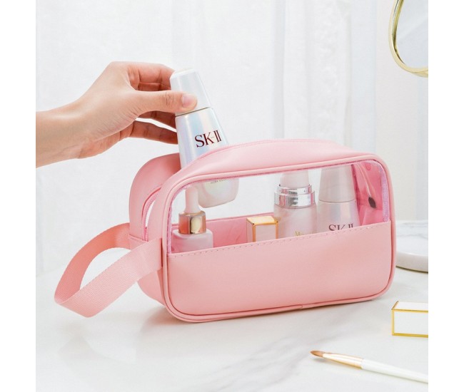 Geanta cosmetice Flippy, pentru voiaj sau organizare, 22 x 12 x 8 cm, roz Geanta cosmetice Flippy, pentru voiaj sau organizare, 22 x 12 x 8 cm, roz