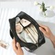 Geanta cosmetice Flippy, pentru voiaj sau organizare, material PVC/textil, impermeabila, portabila, 30X21X12 cm, negru Geanta cosmetice Flippy, pentru voiaj sau organizare, material PVC/textil, impermeabila, portabila, 30X21X12 cm, negru