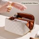 Geanta de Calatorie Flippy, Pentru Cosmetice, Portabila, Impermeabila, din Piele Ecologica, Compartimente Multiple, cu Fermoar, 22 x 13 x 12.5 cm, In Carouri, Crem Geanta de Calatorie Flippy, Pentru Cosmetice, Portabila, Impermeabila, din Piele Ecologica, Compartimente Multiple, cu Fermoar, 22 x 13 x 12.5 cm, In Carouri, Crem