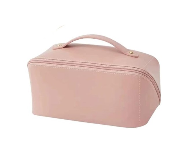 Geanta de Calatorie Flippy, Pentru Cosmetice, Portabila, Impermeabila, din Piele Ecologica, Compartimente Multiple, cu Fermoar, 23 x 11.5 x 10.5 cm, Roz Geanta de Calatorie Flippy, Pentru Cosmetice, Portabila, Impermeabila, din Piele Ecologica, Compartimente Multiple, cu Fermoar, 23 x 11.5 x 10.5 cm, Roz