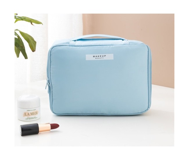 Geanta de Calatorie, Flippy, pentru Cosmetice si Articole de Toaleta, Material Impermeabil, 2 in 1, Portfard Interior Detasabil, 23 x 16 x 8 cm, Albastru Geanta de Calatorie, Flippy, pentru Cosmetice si Articole de Toaleta, Material Impermeabil, 2 in 1, Portfard Interior Detasabil, 23 x 16 x 8 cm, Albastru