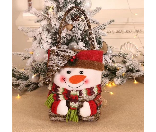 Geanta pentru Cadouri de Craciun, Flippy, Model Om de Zapada, Decoratiune Sarbatori, 46x23x2 cm, Multicolor Geanta pentru Cadouri de Craciun, Flippy, Model Om de Zapada, Decoratiune Sarbatori, 46x23x2 cm, Multicolor