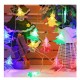 Ghirlanda luminoasa cu bec in forma de brazi, 3 metri, 20 LED-uri, forme din plastic, fir transparent, multicolora Ghirlanda luminoasa cu bec in forma de brazi, 3 metri, 20 LED-uri, forme din plastic, fir transparent, multicolora