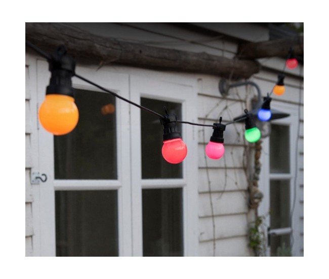 Ghirlanda Luminoasa, Flippy, fara Transformator, 10 m, 20 LED-uri Model Bulb, Interconectabila, IP65, Multicolor Ghirlanda Luminoasa, Flippy, fara Transformator, 10 m, 20 LED-uri Model Bulb, Interconectabila, IP65, Multicolor