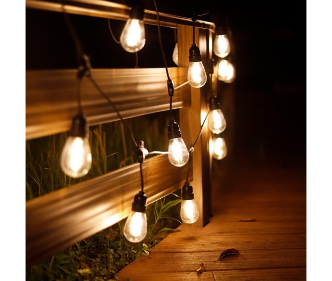 Ghirlanda Luminoasa, Flippy, cu Transformator, 10 m, 10 LED-uri Model Bulb, Interconectabila, IP44, Alb Cald Ghirlanda Luminoasa, Flippy, cu Transformator, 10 m, 10 LED-uri Model Bulb, Interconectabila, IP44, Alb Cald