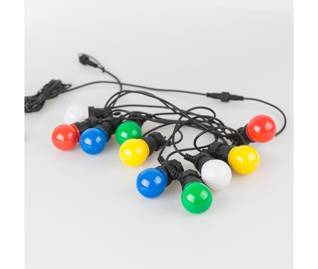 Ghirlanda Luminoasa, Flippy, fara Transformator, 10 m, 20 LED-uri Model Bulb, Interconectabila, IP65, Multicolor Ghirlanda Luminoasa, Flippy, fara Transformator, 10 m, 20 LED-uri Model Bulb, Interconectabila, IP65, Multicolor