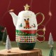 Set de Ceai, Flippy, Tema Craciun, Ceainic 450 ml, 2 x Cani 250 ml, din Ceramica, Model Ren Merry Christmas, Alb/Verde Set de Ceai, Flippy, Tema Craciun, Ceainic 450 ml, 2 x Cani 250 ml, din Ceramica, Model Ren Merry Christmas, Alb/Verde