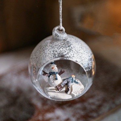 Glob pentru Bradul de Craciun, Flippy, Model Om de Zapada si Omulet, Tip Pandativ, Glob Transparent Semi-Deschis, 10.5 x 9 x 9 cm, Transparent Glob pentru Bradul de Craciun, Flippy, Model Om de Zapada si Omulet, Tip Pandativ, Glob Transparent Semi-Deschis, 10.5 x 9 x 9 cm, Transparent