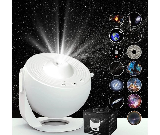 Globe Galaxy Starry Sky Lamp Bedroom Living Room Starry Atmosphere Lamp - Light Color: White (13 Films); Power Supply: English Instruction Manual Globe Galaxy Starry Sky Lamp Bedroom Living Room Starry Atmosphere Lamp - Light Color: White (13 Films); Power Supply: English Instruction Manual