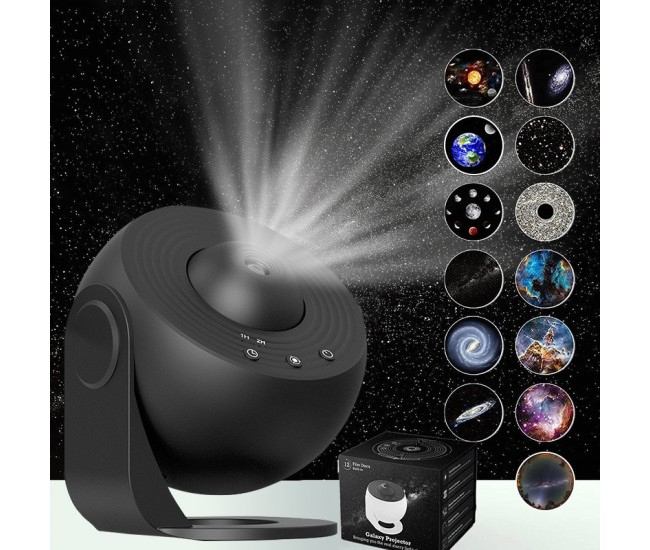 Globe Galaxy Starry Sky Lamp Bedroom Living Room Starry Sky Atmosphere Lamp-Light Color: Black (13 Films); Power Supply: English Instruction Manual Globe Galaxy Starry Sky Lamp Bedroom Living Room Starry Sky Atmosphere Lamp-Light Color: Black (13 Films); Power Supply: English Instruction Manual