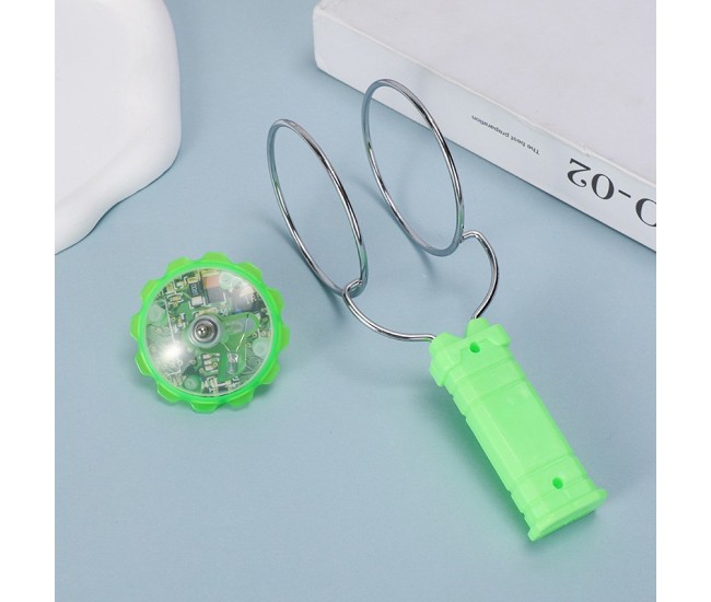 Jucarie Interactiva, Flippy, Titirez Magnetic, cu Led, 19.8 x 5 cm, Verde