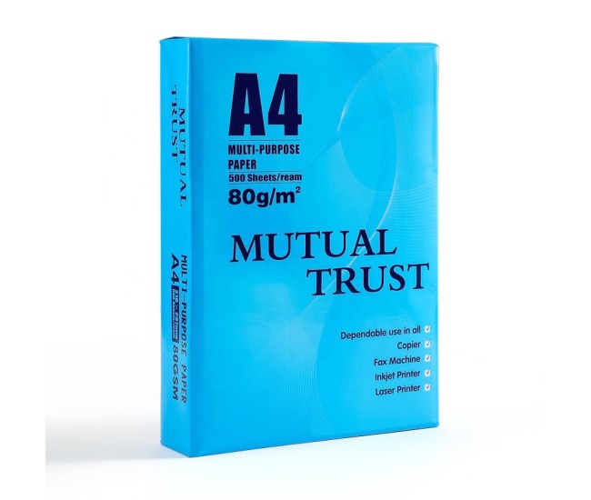 Hartie Copiator A4 Mutual Trust, Flippy, 80 g/mp, 500 coli/top, 210 x 297 mm, Hartie Multifunctionala pentru Imprimanta si Copiator, Hartie Universala pentru Birou