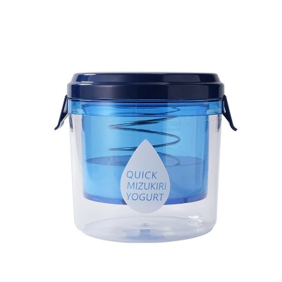Kit Presa Pentru Branza, Flippy, Filtru din Rezina de Iaurt, Strecuratoare de iaurt grecesc, Filtru de lapte, 15x14x15 cm, Albastru