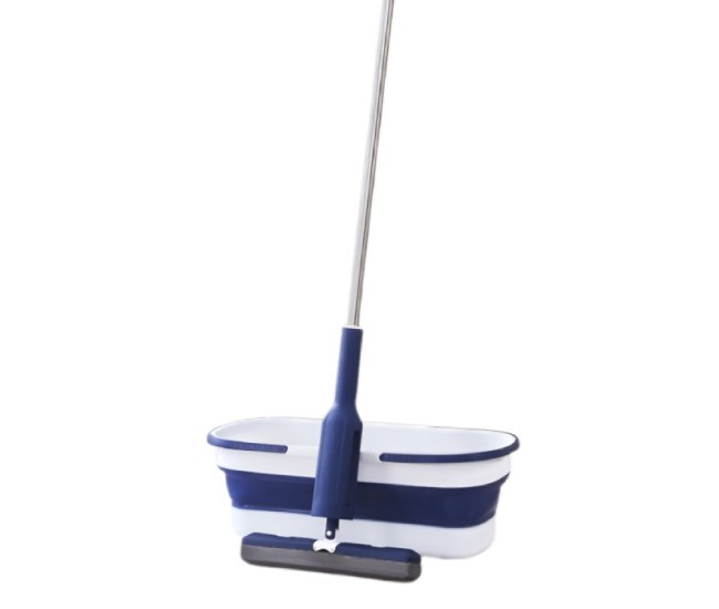 Set Mop Telescopic cu Galeata Pliabila, Flippy, Albastru, 32 cm, Maner Reglabil 140 cm, Sistem de Stoarcere Eficient Set Mop Telescopic cu Galeata Pliabila, Flippy, Albastru, 32 cm, Maner Reglabil 140 cm, Sistem de Stoarcere Eficient