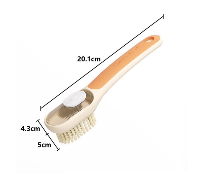 Perie Multifunctionala 2 in 1, Flippy, Perie Densa/Perie din Piele de Caprioara, cu Recipient Lichid, Maner Lung, 20.1x 4.3 x 5 cm, Portocaliu Perie Multifunctionala 2 in 1, Flippy, Perie Densa/Perie din Piele de Caprioara, cu Recipient Lichid, Maner Lung, 20.1x 4.3 x 5 cm, Portocaliu