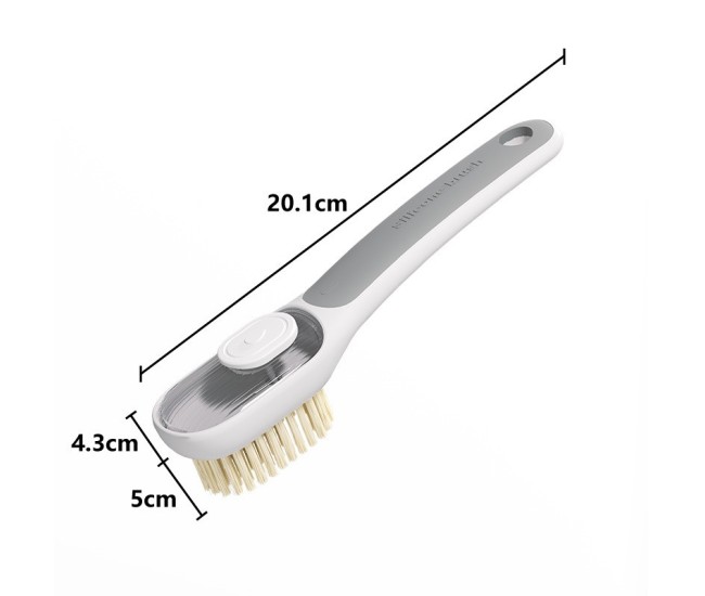 Perie Multifunctionala 2 in 1, Flippy, Perie Densa/Perie din Piele de Caprioara, cu Recipient Lichid, Maner Lung, 20.1x 4.3 x 5 cm, Gri Perie Multifunctionala 2 in 1, Flippy, Perie Densa/Perie din Piele de Caprioara, cu Recipient Lichid, Maner Lung, 20.1x 4.3 x 5 cm, Gri