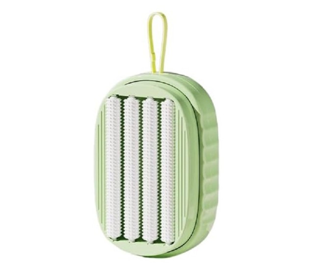 Perie de Spalat Haine, Flippy, cu Dispenser pentru Detergent, 4 Perii de Curatare, din ABS + PS, Verde Perie de Spalat Haine, Flippy, cu Dispenser pentru Detergent, 4 Perii de Curatare, din ABS + PS, Verde