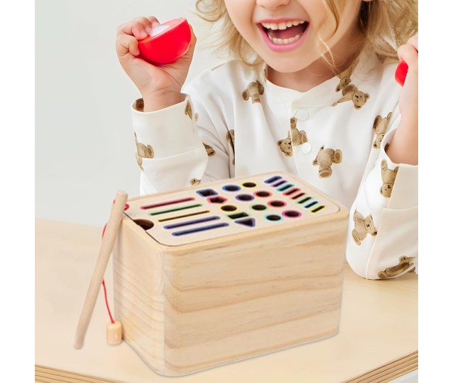 Jucarie de Sortare, Flippy, din Lemn, +36 Luni, Tip Montessori, Multicolor