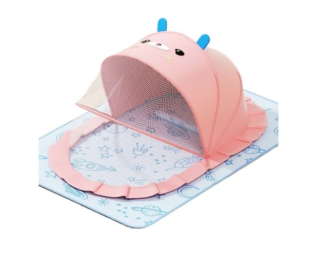 Husa Anti-Tantari, Flippy, Pliabila, Protectie 360 Grade, Parasolar, 0-1 An, 60 x 55 x 5 cm, Roz Husa Anti-Tantari, Flippy, Pliabila, Protectie 360 Grade, Parasolar, 0-1 An, 60 x 55 x 5 cm, Roz