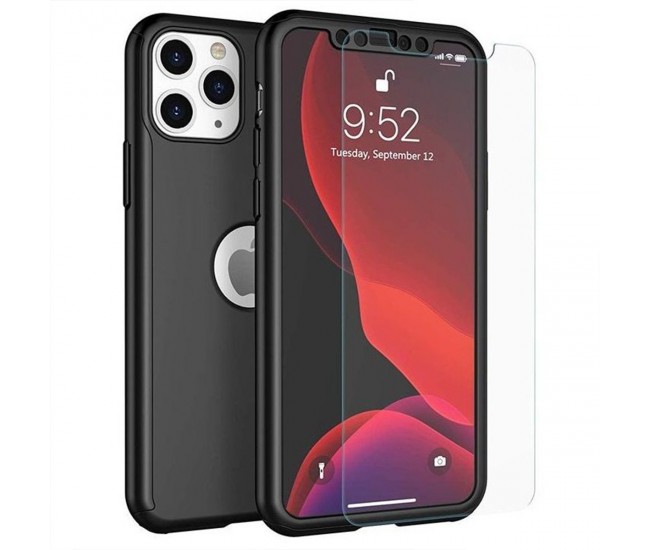 Husa Apple iPhone 7 Premium Full Cover 360 Negru + Folie Cadou Husa Apple iPhone 7 Premium Full Cover 360 Negru + Folie Cadou