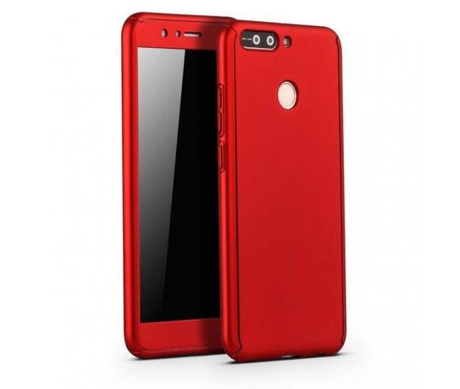 Husa Apple iPhone 8 Full Cover 360 Rosu + Folie Cadou Husa Apple iPhone 8 Full Cover 360 Rosu + Folie Cadou