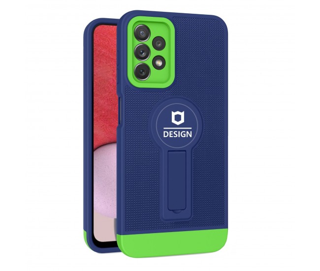 Husa Armor Design cu Stand pentru Samsung Galaxy A13 4G, Albastru/ Verde, Suport Auto Magnetic, Wireless Charge, Protectie Antisoc, Flippy Husa Armor Design cu Stand pentru Samsung Galaxy A13 4G, Albastru/ Verde, Suport Auto Magnetic, Wireless Charge, Protectie Antisoc, Flippy