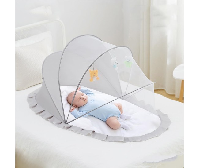 Husa Anti-Tantari, Flippy, Pliabila, Protectie 360 Grade, 0-1 An, 60 x 55 x 5 cm, Gri Husa Anti-Tantari, Flippy, Pliabila, Protectie 360 Grade, 0-1 An, 60 x 55 x 5 cm, Gri