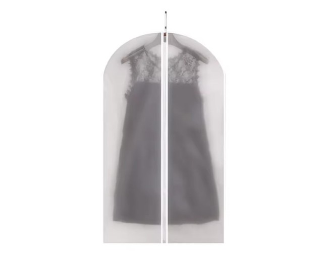 Set 5 Huse de Depozitare cu Fermoar, Flippy, pentru Haine, de Protectie, pentru Voiaj, Netesut, Rezistent la Praf, 60x100 cm, Transparent-Alb Set 5 Huse de Depozitare cu Fermoar, Flippy, pentru Haine, de Protectie, pentru Voiaj, Netesut, Rezistent la Praf, 60x100 cm, Transparent-Alb