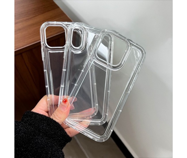 Husa de protectie Flippy, Airbag Shock Absorption, TPU, pentru Apple iPhone 14 Pro , Transparent