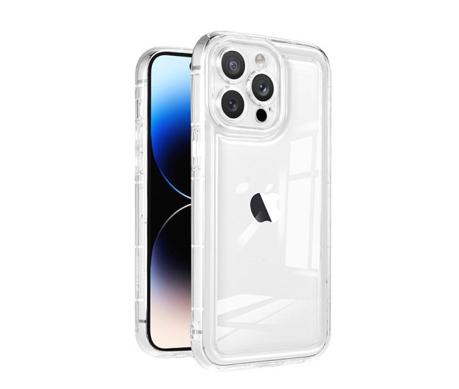 Husa de protectie Flippy, Airbag Shock Absorption, TPU, pentru Apple iPhone 14 Pro , Transparent