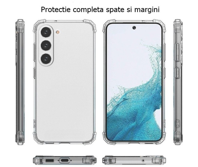 Husa de protectie Flippy, Airbag Shock Absorption, TPU, pentru Samsung Galaxy S22 DS 5G , Transparent Husa de protectie Flippy, Airbag Shock Absorption, TPU, pentru Samsung Galaxy S22 DS 5G , Transparent