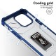 Husa de protectie Flippy compatibila cu Apple iPhone 13 Pro Acrylic Armor cu suport Albastru Husa de protectie Flippy compatibila cu Apple iPhone 13 Pro Acrylic Armor cu suport Albastru