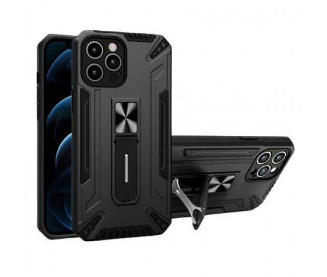 Husa de protectie Flippy pentru Apple iPhone 13 Defender Sergeant Brave cu suport,Negru Husa de protectie Flippy pentru Apple iPhone 13 Defender Sergeant Brave cu suport,Negru