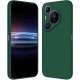 Husa de Protectie, Flippy, pentru Huawei Pura 70 Pro, Liquid Silicone, cu Microfibra pe Interior, Protectie Antisoc, Compatibil Incarcare Wireless, Verde