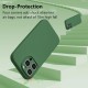 Husa de Protectie, Flippy, pentru iPhone 16 Pro, Liquid Silicone, cu Microfibra pe Interior, Protectie Antisoc, Compatibil Incarcare Wireless, Verde