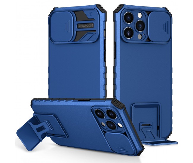 Husa Defender cu Stand pentru Samsung Galaxy S21 FE, Albastru, Suport reglabil, Antisoc, Protectie glisanta pentru camera, Flippy Husa Defender cu Stand pentru Samsung Galaxy S21 FE, Albastru, Suport reglabil, Antisoc, Protectie glisanta pentru camera, Flippy