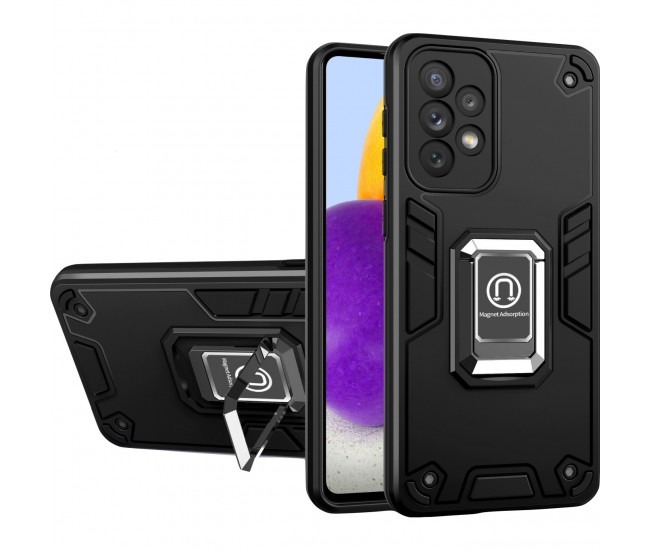 Husa Iron Warriors pentru iPhone 14, Flippy, Hybrid Ring Holder Kickstand, Negru Husa Iron Warriors pentru iPhone 14, Flippy, Hybrid Ring Holder Kickstand, Negru