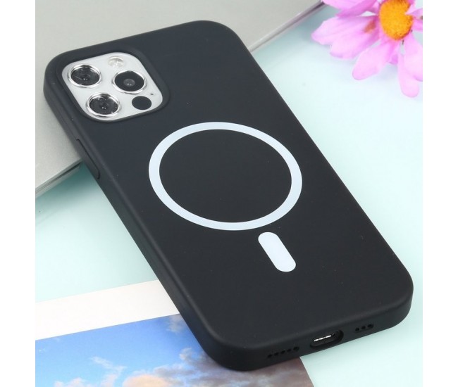 Husa MagSafe liquid large hole magnetic shell pentru Apple iPhone 11, Full Cover, Liquid Silicone, Magnetica, Incarcare Wireless, Flippy, Negru Husa MagSafe liquid large hole magnetic shell pentru Apple iPhone 11, Full Cover, Liquid Silicone, Magnetica, Incarcare Wireless, Flippy, Negru