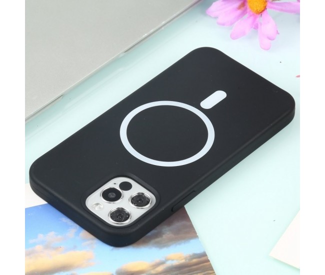 Husa MagSafe liquid large hole magnetic shell pentru Apple iPhone 11, Full Cover, Liquid Silicone, Magnetica, Incarcare Wireless, Flippy, Negru Husa MagSafe liquid large hole magnetic shell pentru Apple iPhone 11, Full Cover, Liquid Silicone, Magnetica, Incarcare Wireless, Flippy, Negru