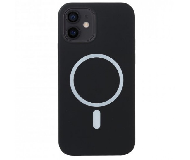 Husa MagSafe liquid large hole magnetic shell pentru Apple iPhone 11, Full Cover, Liquid Silicone, Magnetica, Incarcare Wireless, Flippy, Negru Husa MagSafe liquid large hole magnetic shell pentru Apple iPhone 11, Full Cover, Liquid Silicone, Magnetica, Incarcare Wireless, Flippy, Negru