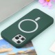 Husa MagSafe liquid large hole magnetic shell pentru Apple iPhone 13 Pro, Full Cover, Liquid Silicone, Magnetica, Incarcare Wireless, Flippy, Verde Husa MagSafe liquid large hole magnetic shell pentru Apple iPhone 13 Pro, Full Cover, Liquid Silicone, Magnetica, Incarcare Wireless, Flippy, Verde