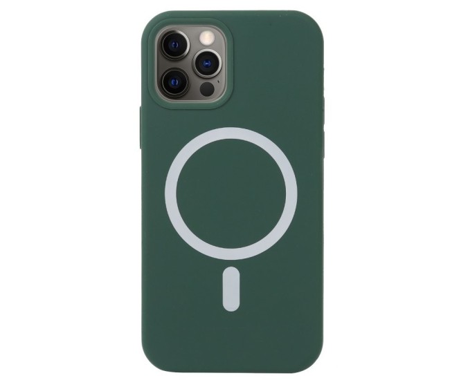 Husa MagSafe liquid large hole magnetic shell pentru Apple iPhone 13 Pro, Full Cover, Liquid Silicone, Magnetica, Incarcare Wireless, Flippy, Verde Husa MagSafe liquid large hole magnetic shell pentru Apple iPhone 13 Pro, Full Cover, Liquid Silicone, Magnetica, Incarcare Wireless, Flippy, Verde