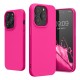 Husa pentru Apple iPhone 14 Pro Flippy, Liquid Silicone, cu Microfibra pe interior, Protectie Antisoc, Roz-Fuchsia Husa pentru Apple iPhone 14 Pro Flippy, Liquid Silicone, cu Microfibra pe interior, Protectie Antisoc, Roz-Fuchsia