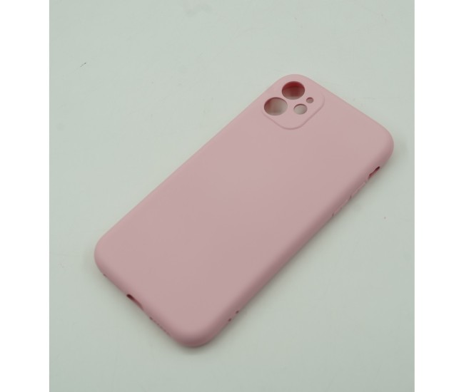 Husa protectie Flippy compatibila cu Apple iPhone 11 Liquid Silicone Roz