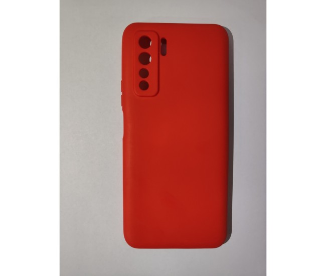 Husa protectie Flippy compatibila cu Huawei P40 Lite 5G Liquid Silicone Case Rosu