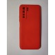 Husa protectie Flippy compatibila cu Huawei P40 Lite 5G Liquid Silicone Case Rosu