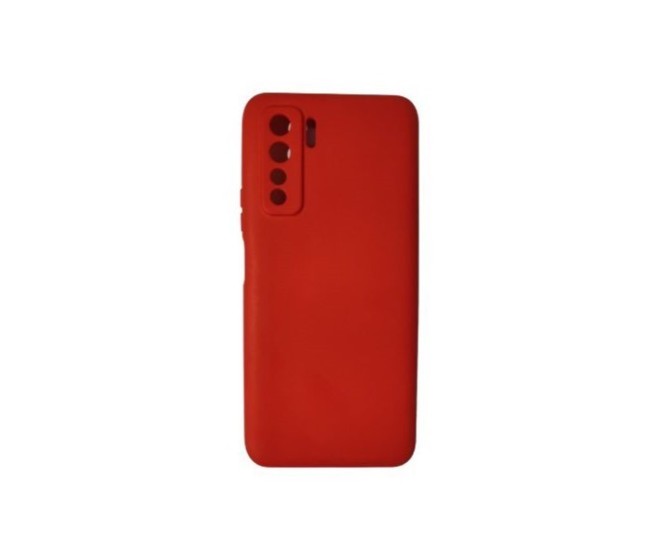 Husa protectie Flippy compatibila cu Huawei P40 Lite 5G Liquid Silicone Case Rosu