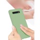 Husa protectie Flippy compatibila cu Samsung Galaxy S10 E Liquid Silicone Case Verde inchis