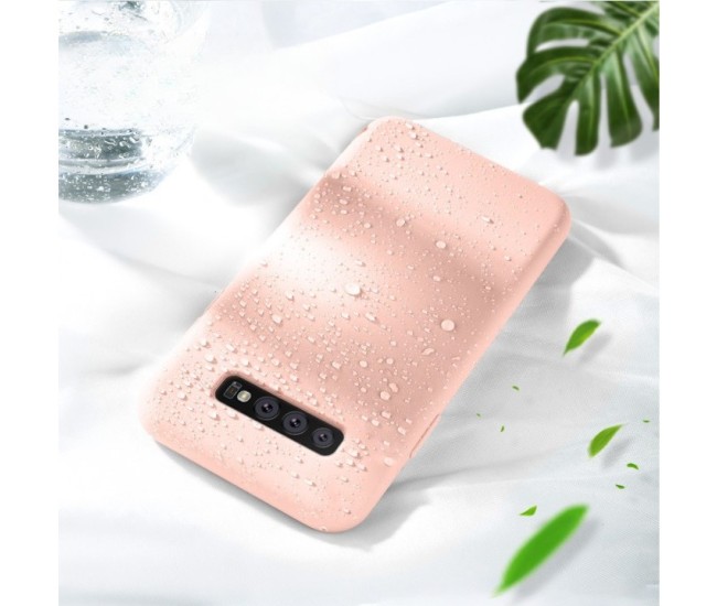 Husa protectie Flippy compatibila cu Samsung Galaxy S10 Liquid Silicone Case Roz Husa protectie Flippy compatibila cu Samsung Galaxy S10 Liquid Silicone Case Roz
